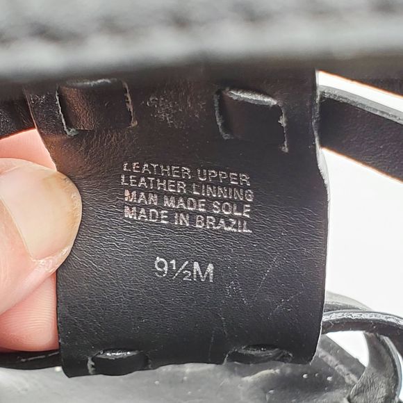 Tory Burch Leslie Black Strappy Cork Wedge Sandals - Picture 10 of 11